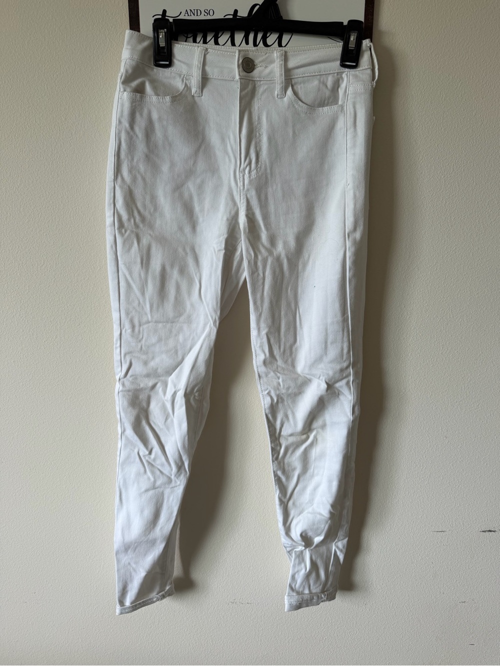 White High-Rise Jeggings - Size 5/27W